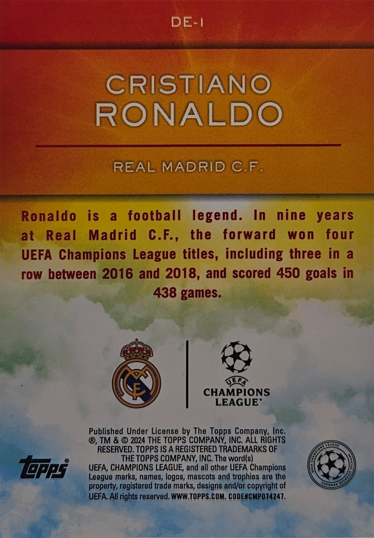 Cristiano Ronaldo - Case Hit - Destiny - SuperStars 23/24