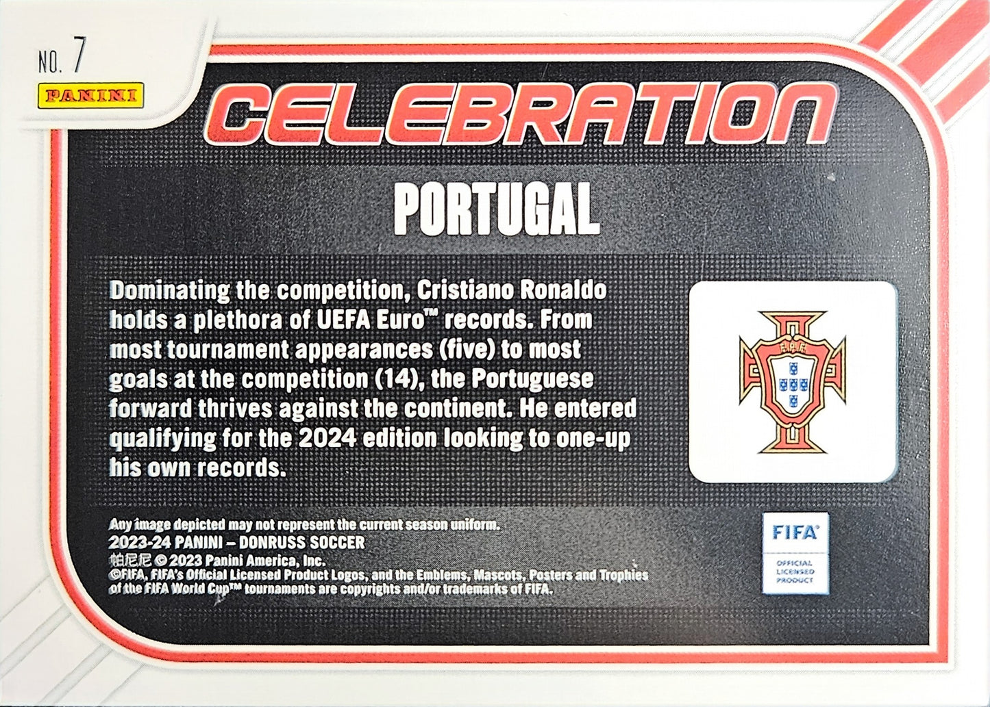 Cristiano Ronaldo - Celebration - Donruss Soccer 23/24