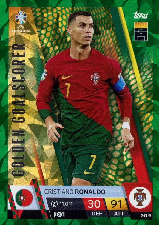 Cristiano Ronaldo - Golden Goalscorer Green - Match Attax UEFA Euro 2024 Germany