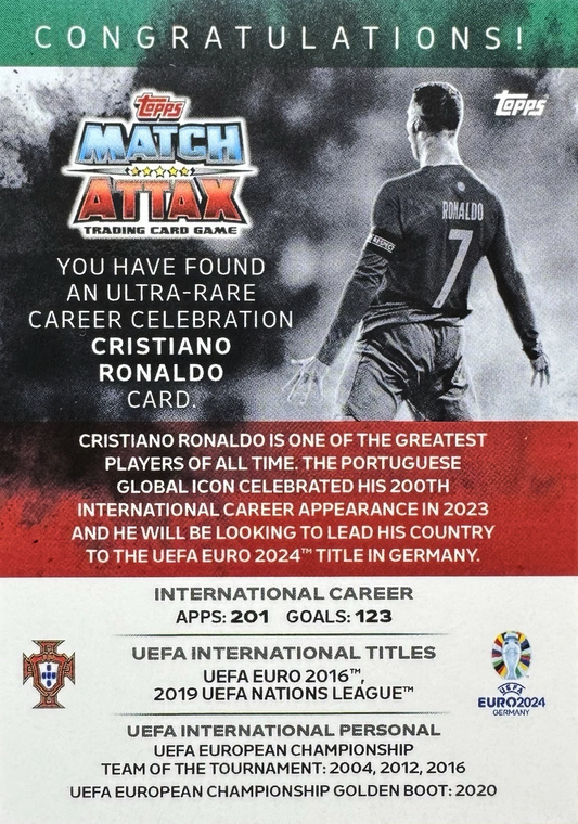 Cristiano Ronaldo - The Siuuu - Match Attax UEFA Euro 2024 Germany