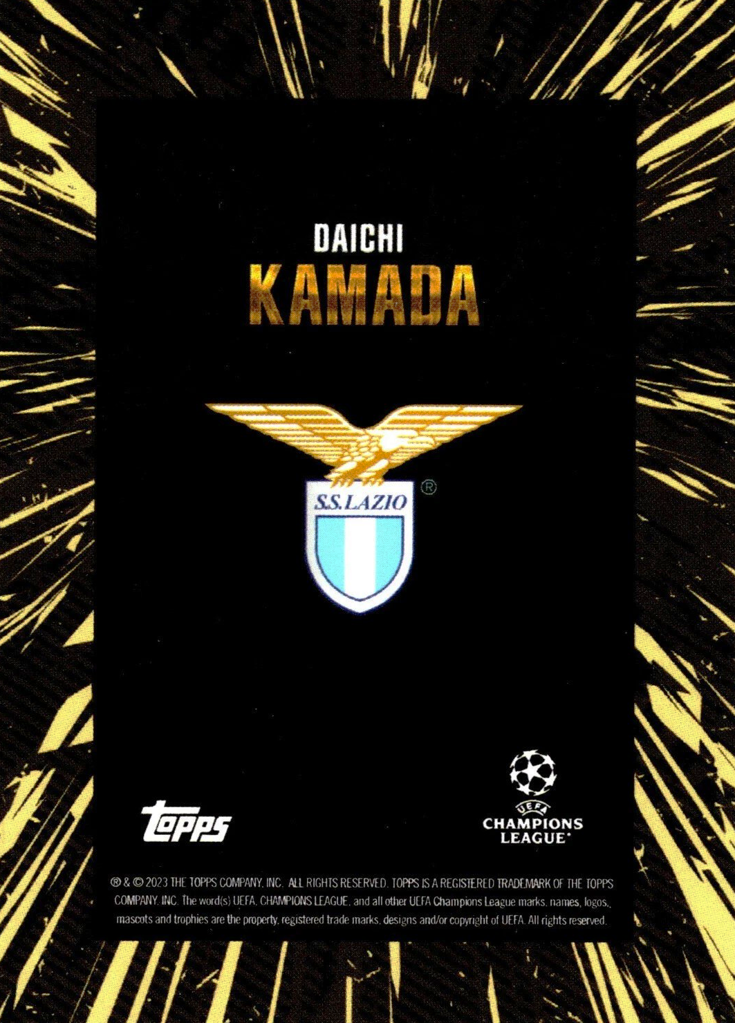 Daichi Kamada - Topps Gold UEFA Club Competitions 23/24