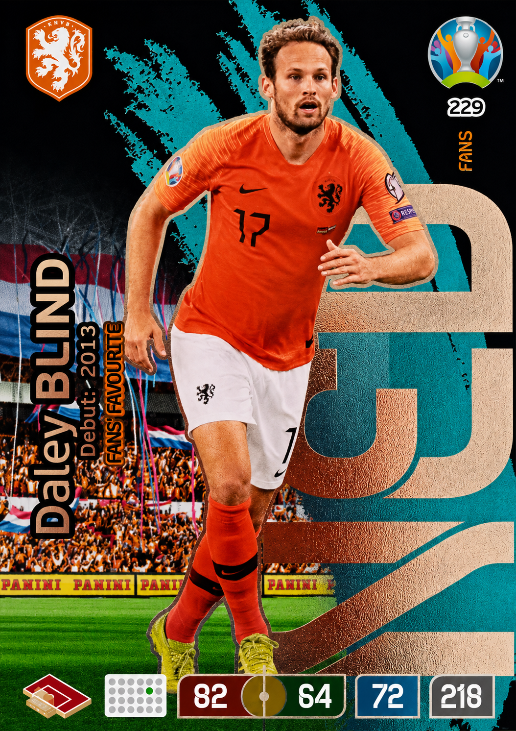 Daley Blind - Fans Favourite - Adrenalyn XL EURO 2020
