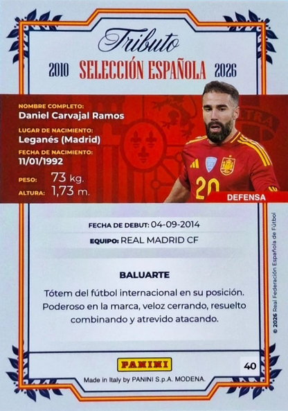 Dani Carvajal - La Roja 2026 - Tributo "Vamos Campeones" Selección Española 2010-2026