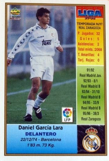 Dani García - Las Fichas de la Liga 97/98