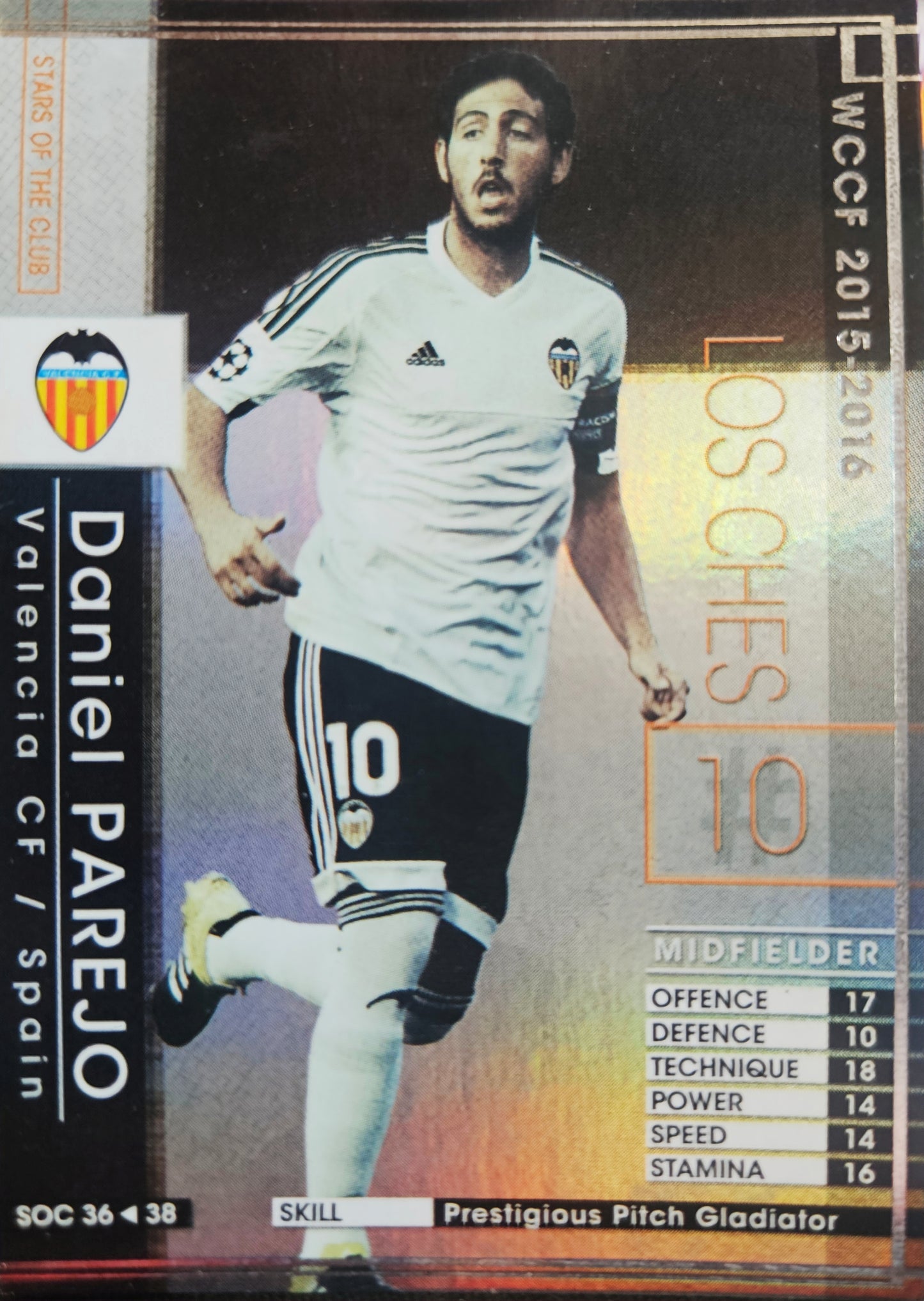 Dani Parejo - Stars of the Club SOC - WCCF 15/16