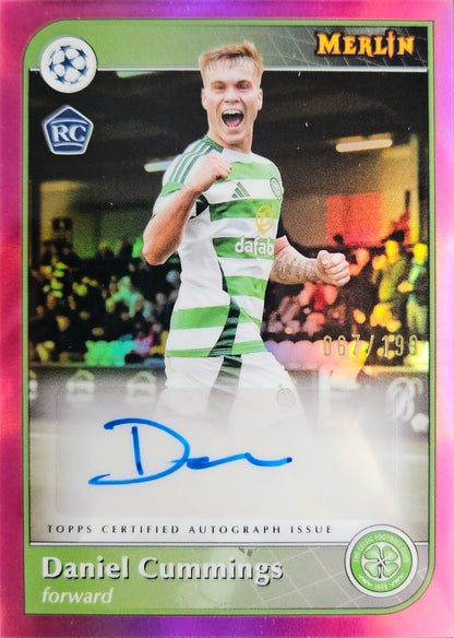 Daniel Cummings (RC) /199 - Autógrafo original - Merlin UEFA Club Competitions 25/26