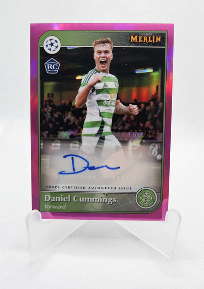 Daniel Cummings (RC) /199 - Autógrafo original - Merlin UEFA Club Competitions 25/26