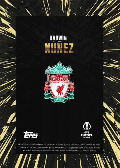 Darwin Nuñez - Topps Gold UEFA Club Competitions 23/24