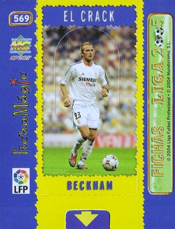 David Beckham - El Crack - Las Fichas de la Liga 2005