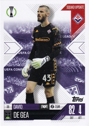 David De Gea - Squad Update - Match Attax Extra UEFA Club Competitions 24/25