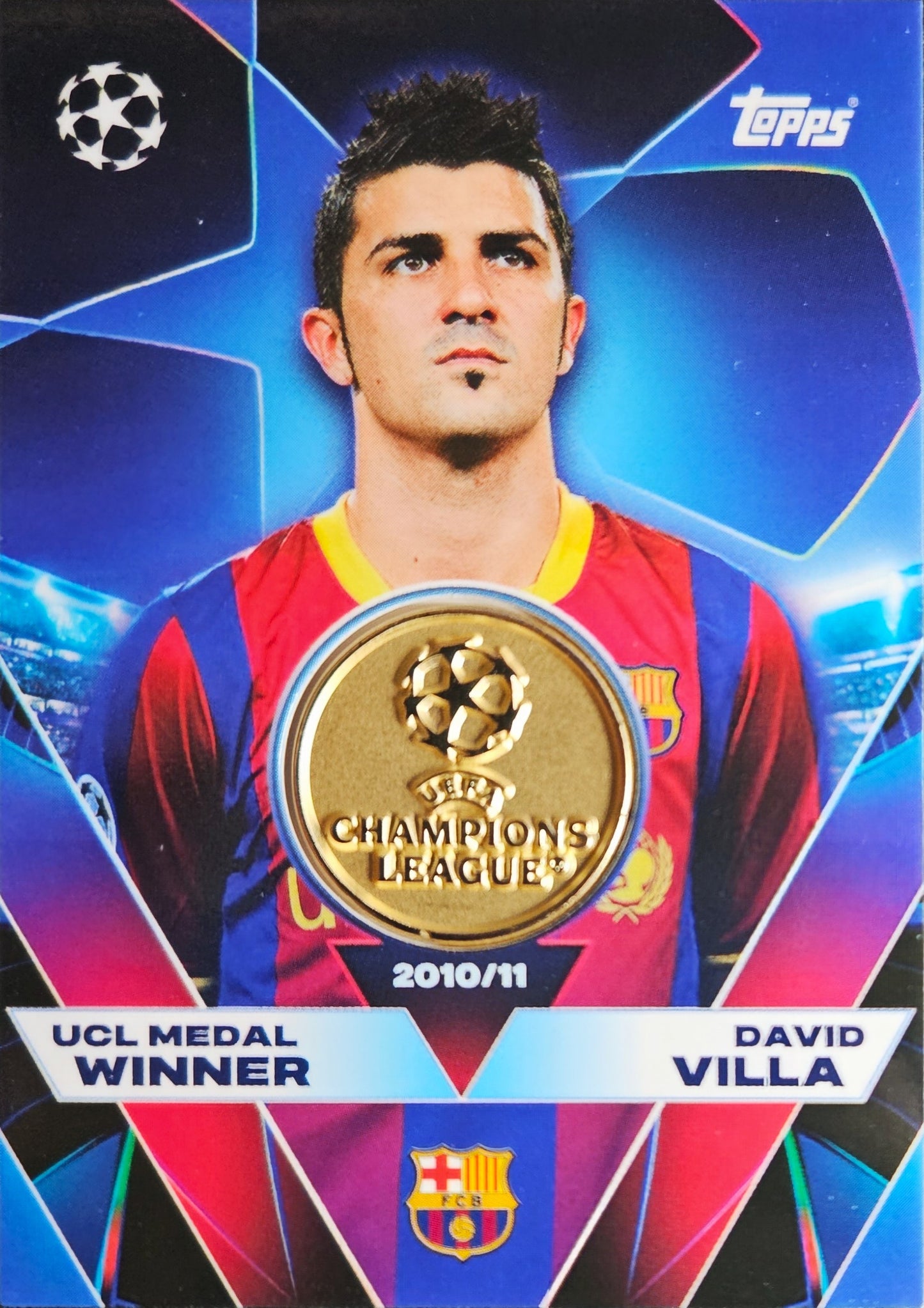 David Villa - Medal Winner - Match Attax UEFA Club Competition 25/26
