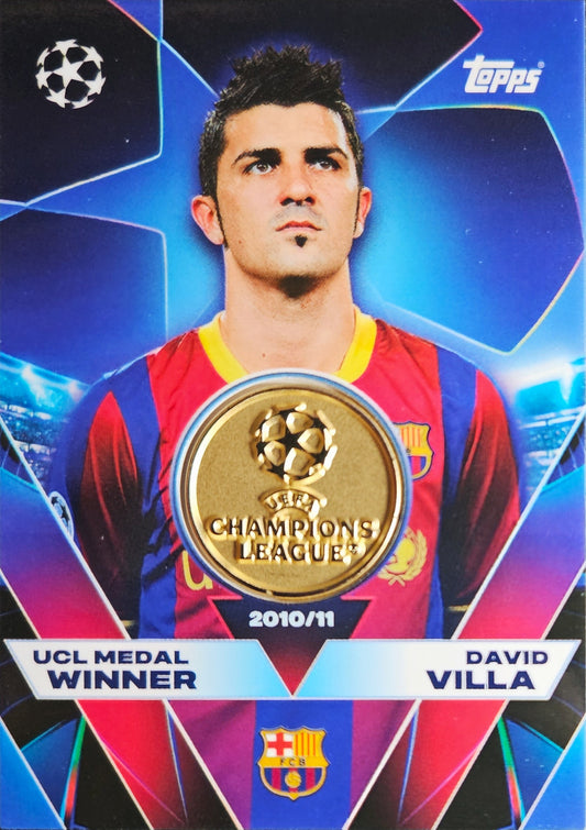 David Villa - Medal Winner - Match Attax UEFA Club Competition 25/26