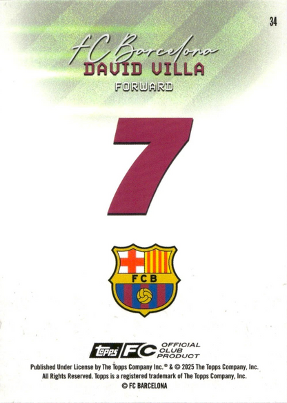 David Villa - Team Set Barcelona 25/26