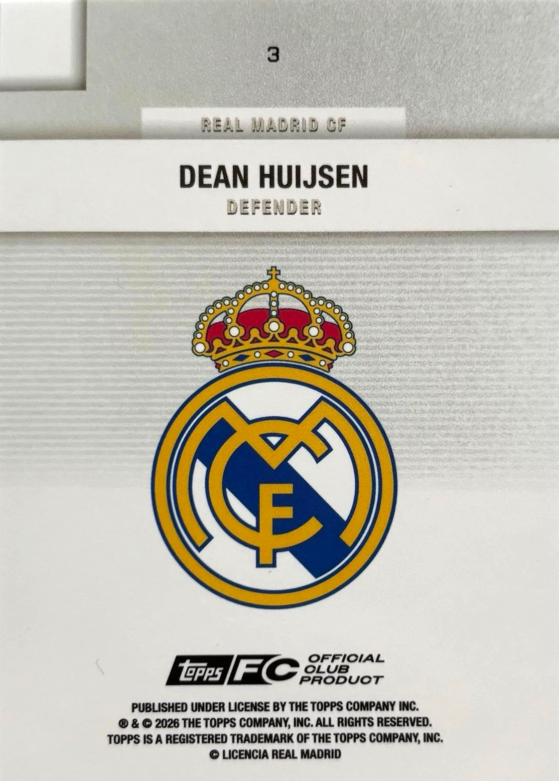 Dean Hujisen - Team Set Real Madrid 25/26