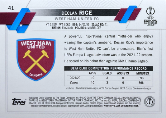 Declan Rice - UEFA Club Competitions 22/23