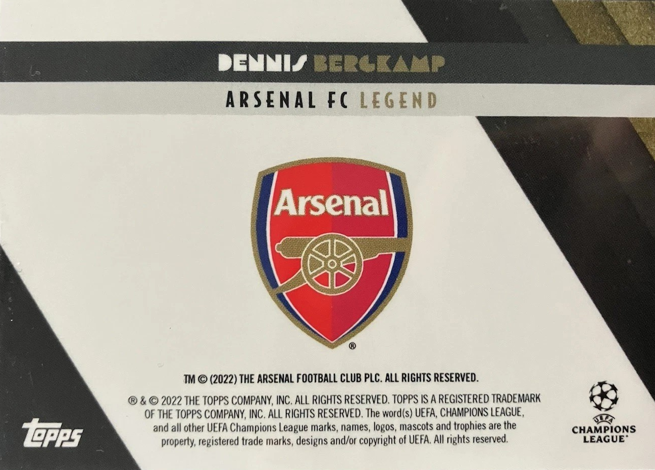 Dennis Bergkamp - Legend - Topps Deco UEFA Club Competitions 22/23