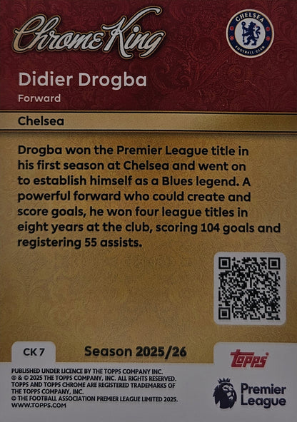 Didier Drogba - Chrome King - Topps Premier League 2026