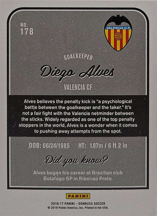 Diego Alves - Donruss Soccer 16/17