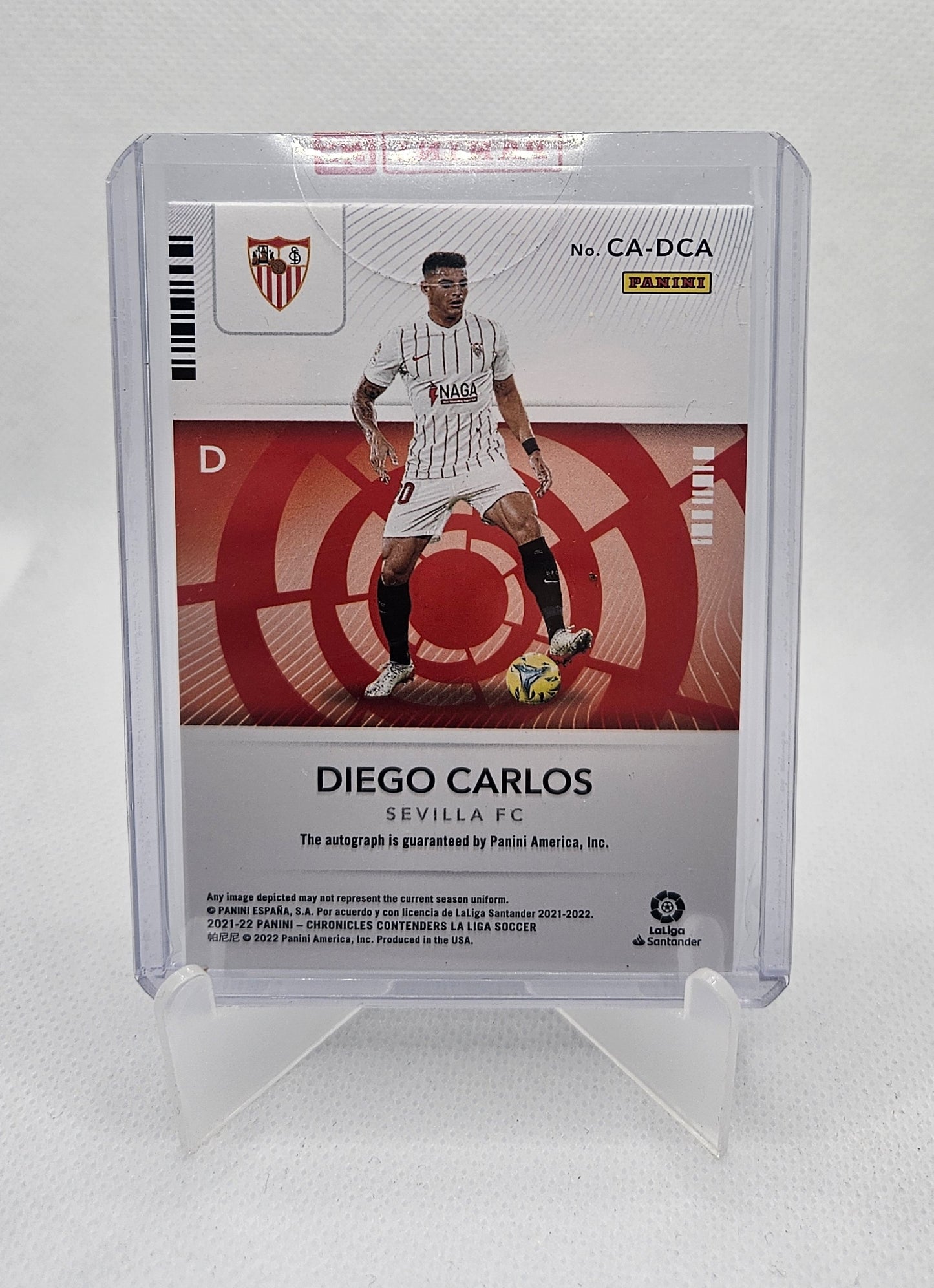 Diego Carlos /245 - Autógrafo original - Chronicles Contenders LaLiga 21/22