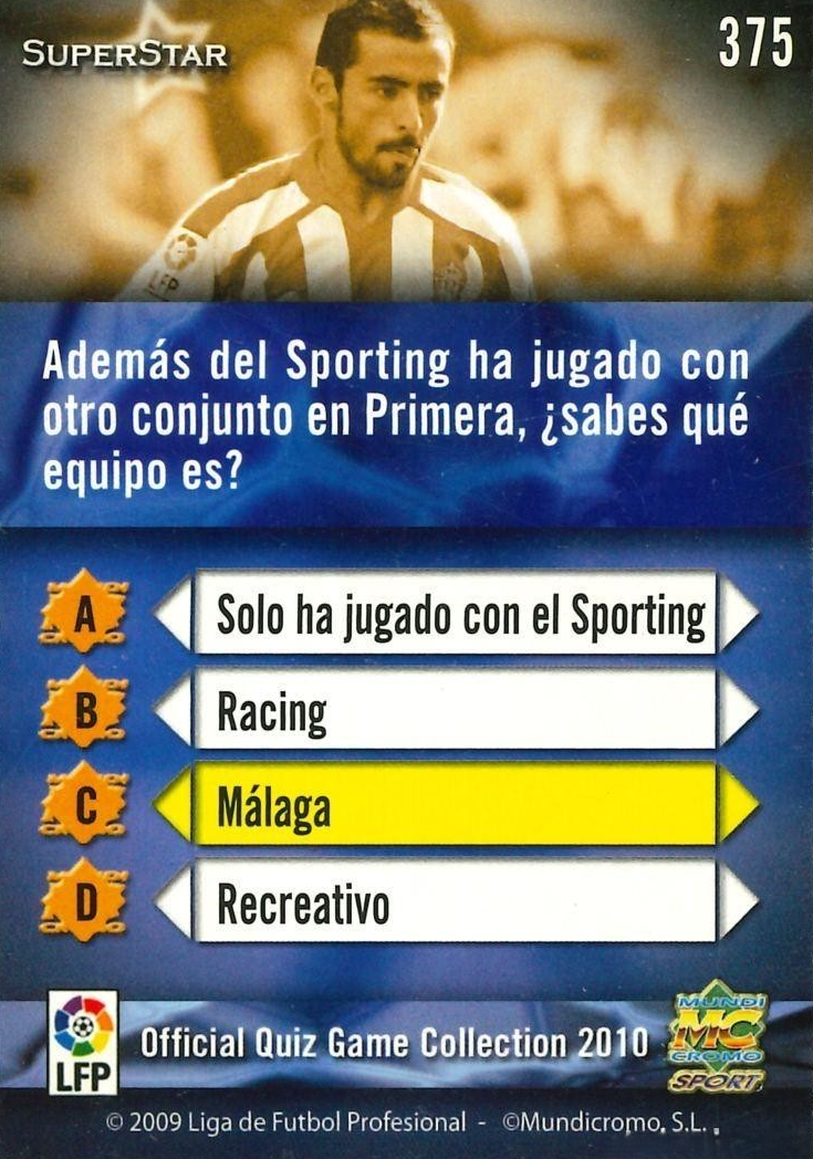 Diego Castro - SuperStar Security - Las Fichas de la Liga Quiz Game 09/10