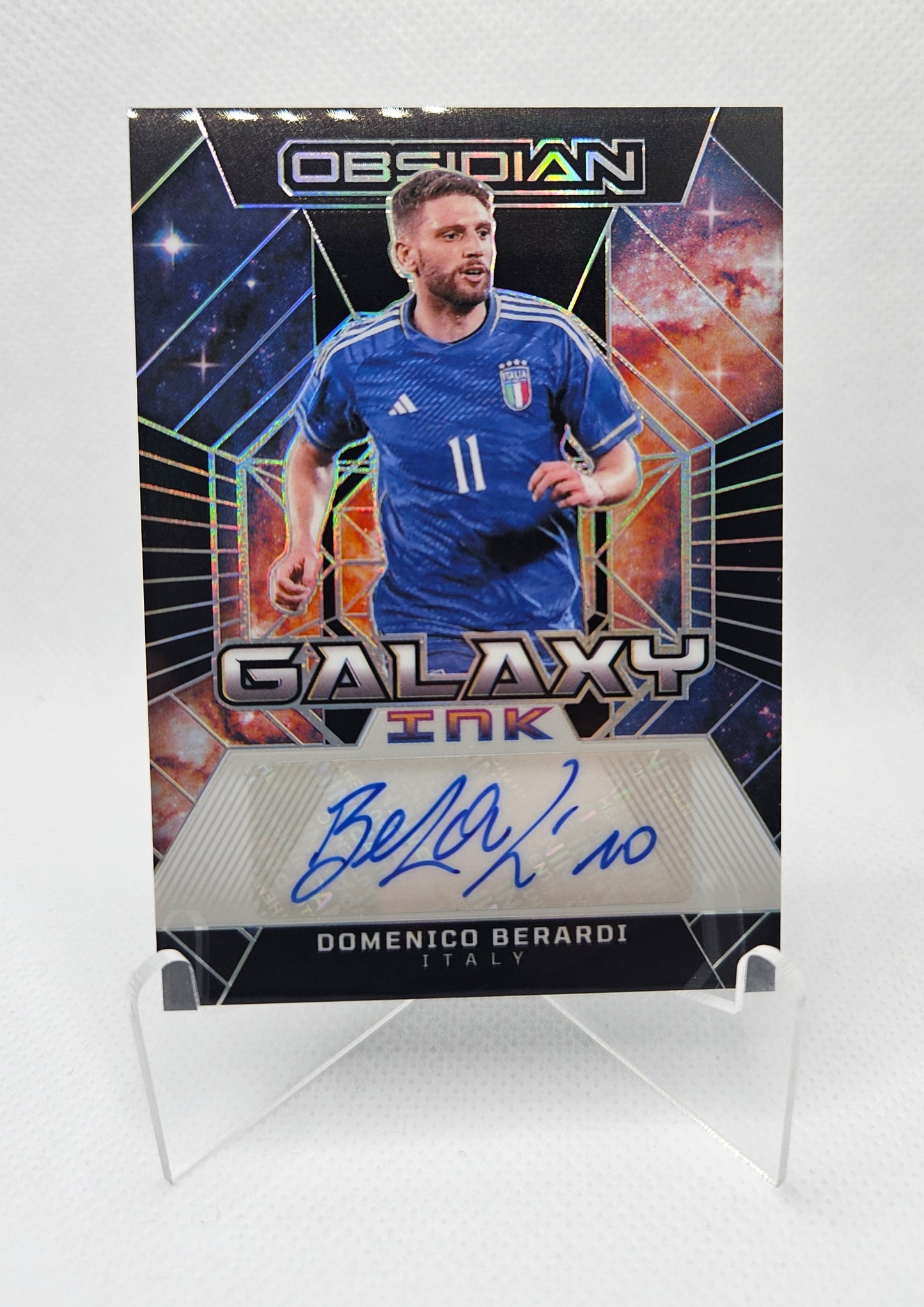 Domenico Berardi /199 - Autógrafo original Galaxy - Obsidian Soccer 24/25