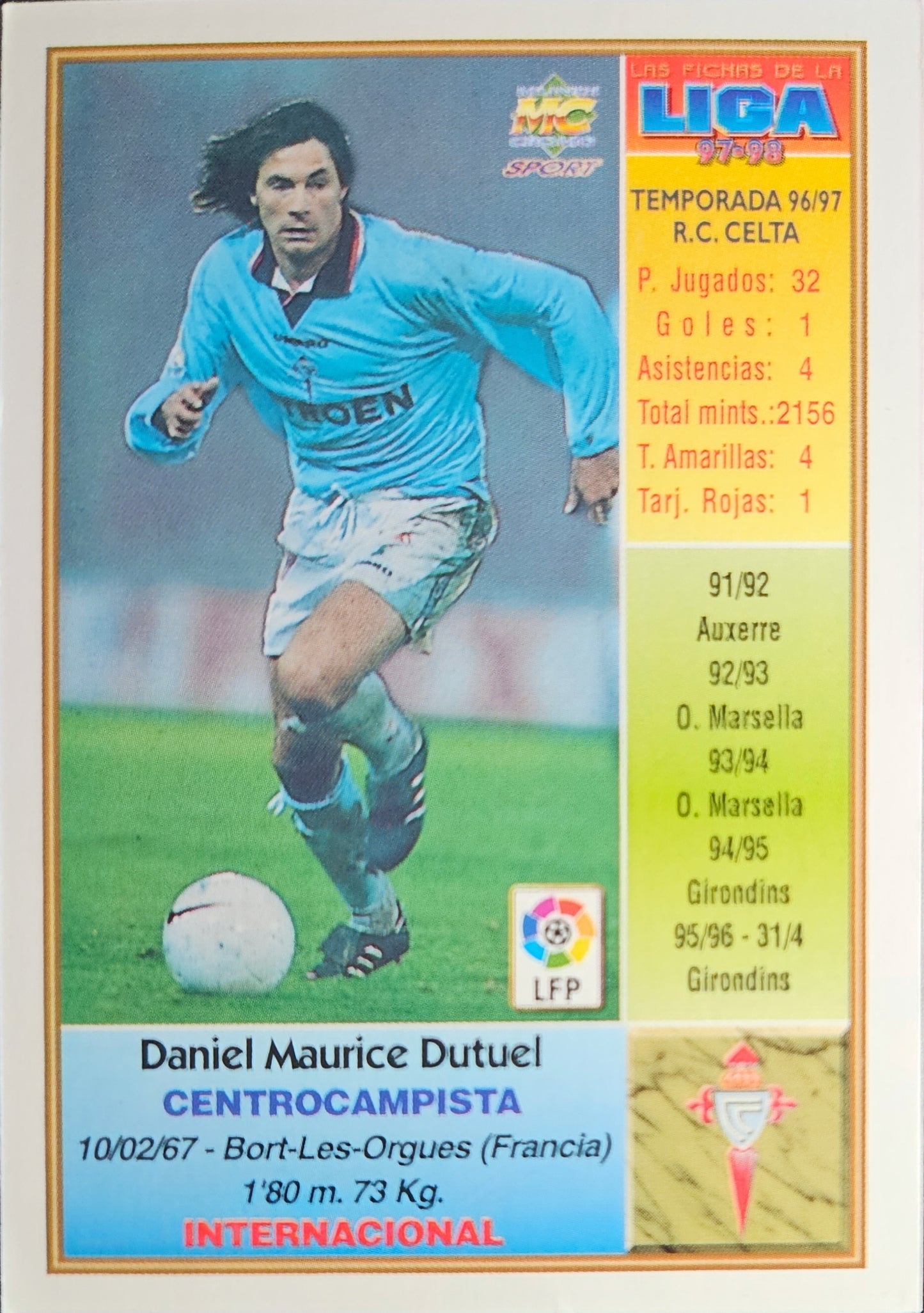 Dutuel - Las Fichas de la Liga 97/98