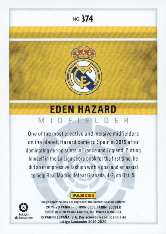Eden Hazard - Chronicles Panini Soccer 19/20