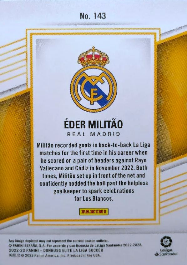 Éder Militão - Donruss Elite LaLiga 22/23