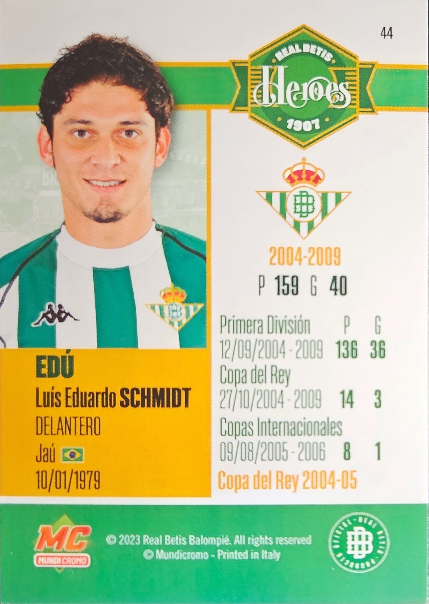 Edú Schmidt - Real Betis Héroes - La Vida en Verde 2023