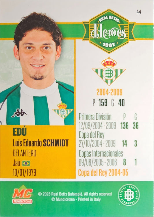 Edú Schmidt - Real Betis Héroes - La Vida en Verde 2023