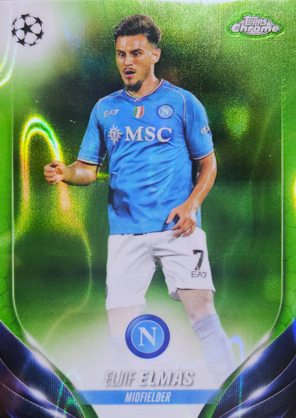 Eljif Elmas - Green Lava - Topps Chrome UEFA Club Competitions 23/24