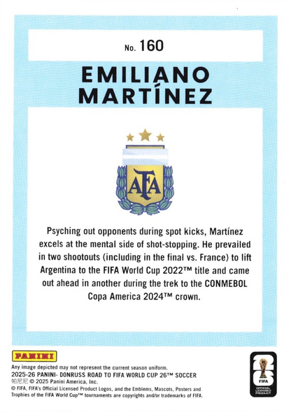 Emiliano Martínez - Donruss Road to FIFA World Cup 26