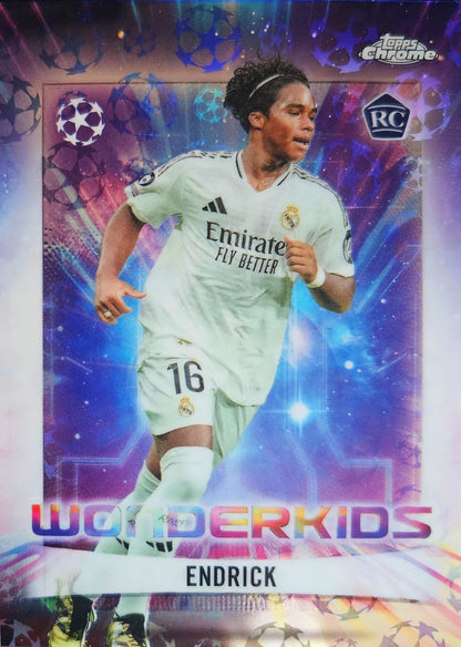 Endrick (RC) - Wonderkids - Topps Chrome UEFA Club Competitions 24/25