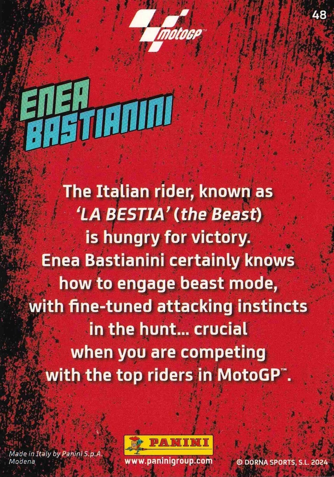Enea Bastianini - Unstoppable - MotoGP 2024 75th Anniversary