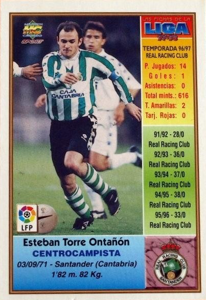 Esteban Torre - Las Fichas de la Liga 97/98
