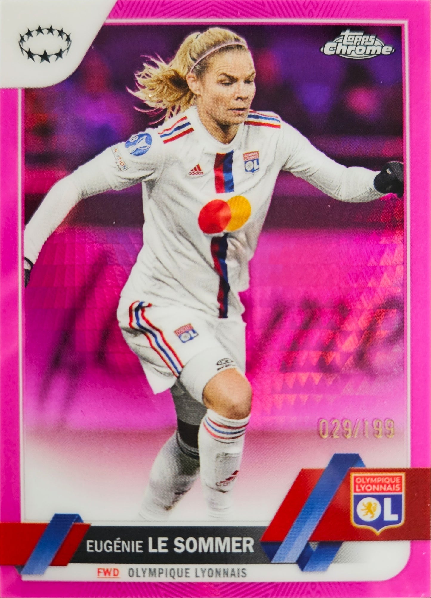 Eugénie Le Sommer /199 - Topps Chrome UEFA Women's Champions League 22/23