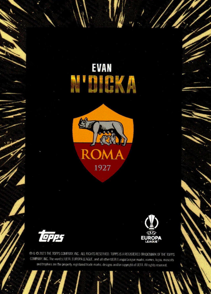 Evan N'Dicka - Topps Gold UEFA Club Competitions 23/24