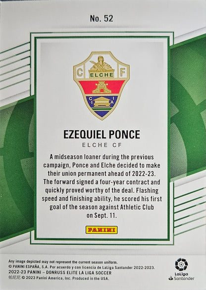 Ezequiel Ponce (RC) - Donruss Elite LaLiga 22/23