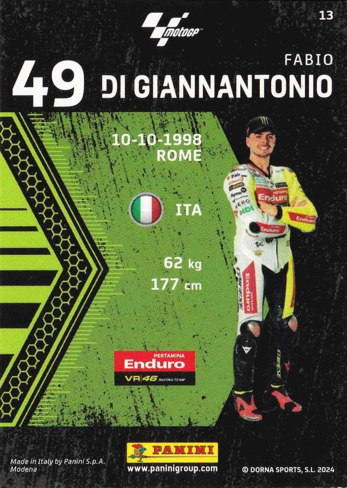 Fabio Di Giannantonio - Starting Grid - MotoGP 2024 75th Anniversary