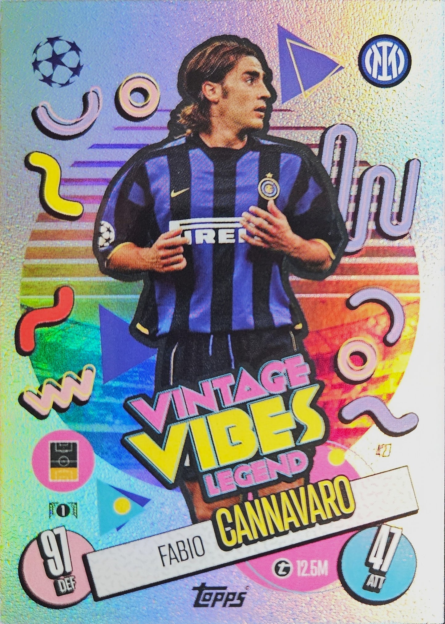 Fabio Cannavaro - Vintage Vibes Legend - Match Attax UEFA Club Competitions 24/25
