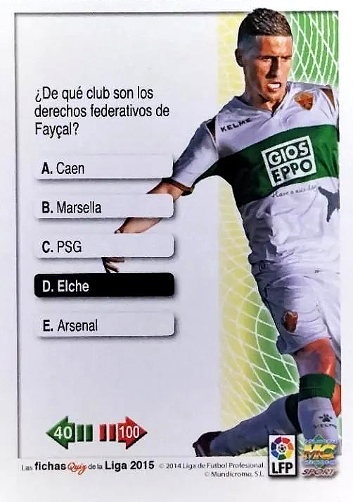 Fayçal Fajr - SuperStar - Las Fichas Quiz de la Liga 2015