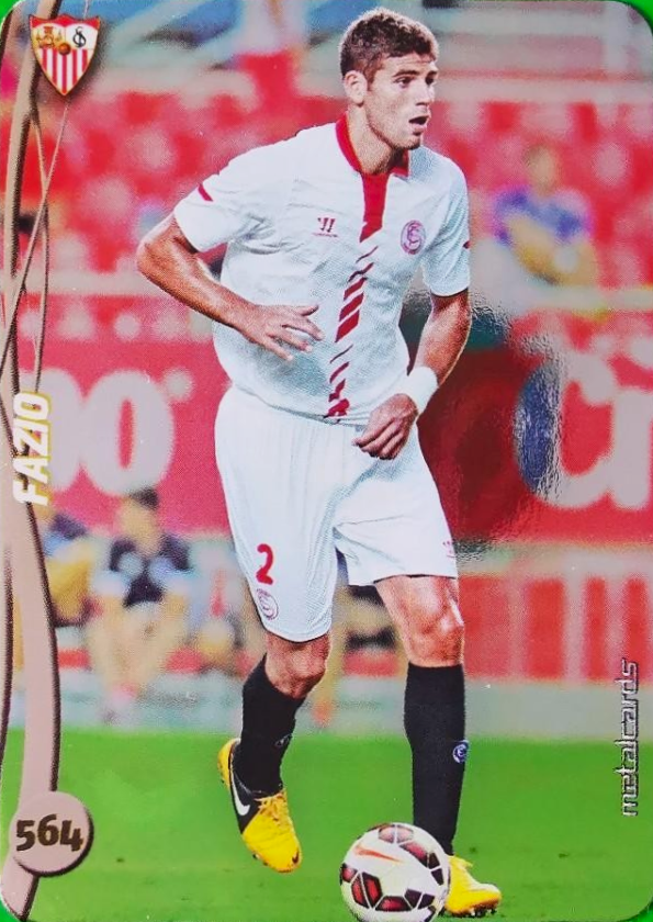 Federico Fazio - Metalcard - Las fichas de la Liga 2015