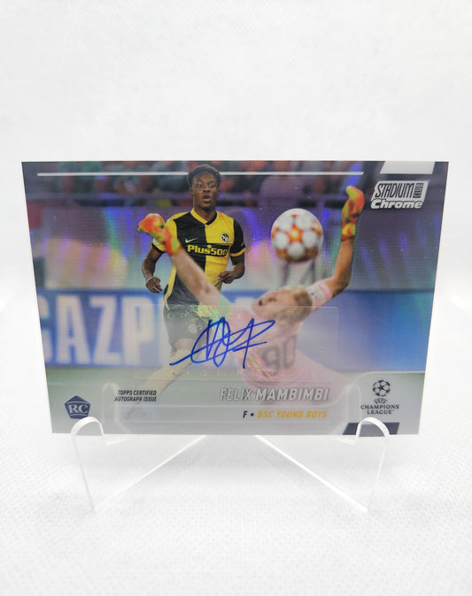 Felix Mambimbi (RC) - Autógrafo original - Stadium Chrome 21/22
