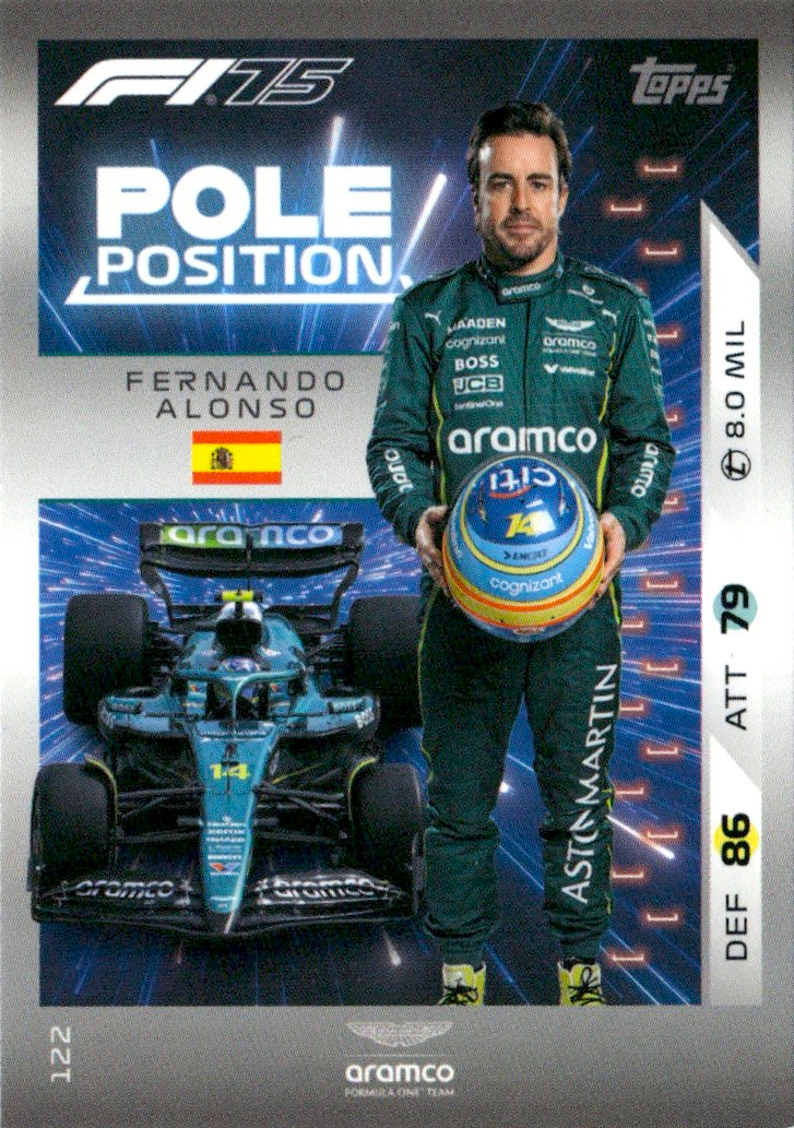 Fernando Alonso - Pole Position - Turbo Attax Formula 1 2025