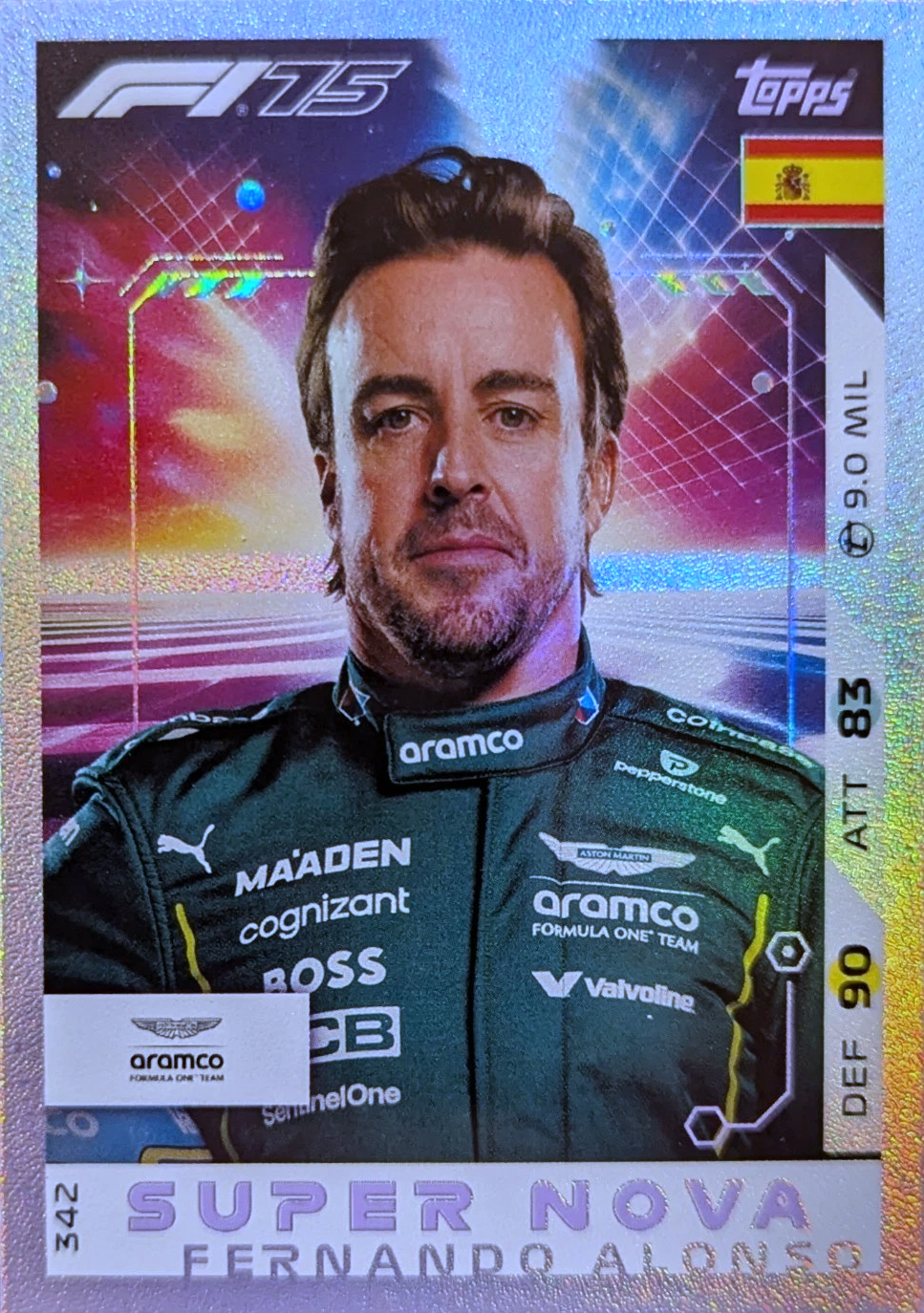 Fernando Alonso - Super Nova - Turbo Attax Formula 1 2025