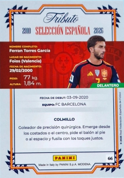 Ferran Torres - La Roja 2026 - Tributo "Vamos Campeones" Selección Española 2010-2026