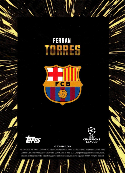 Ferran Torres - Topps Gold UEFA Club Competitions 23/24