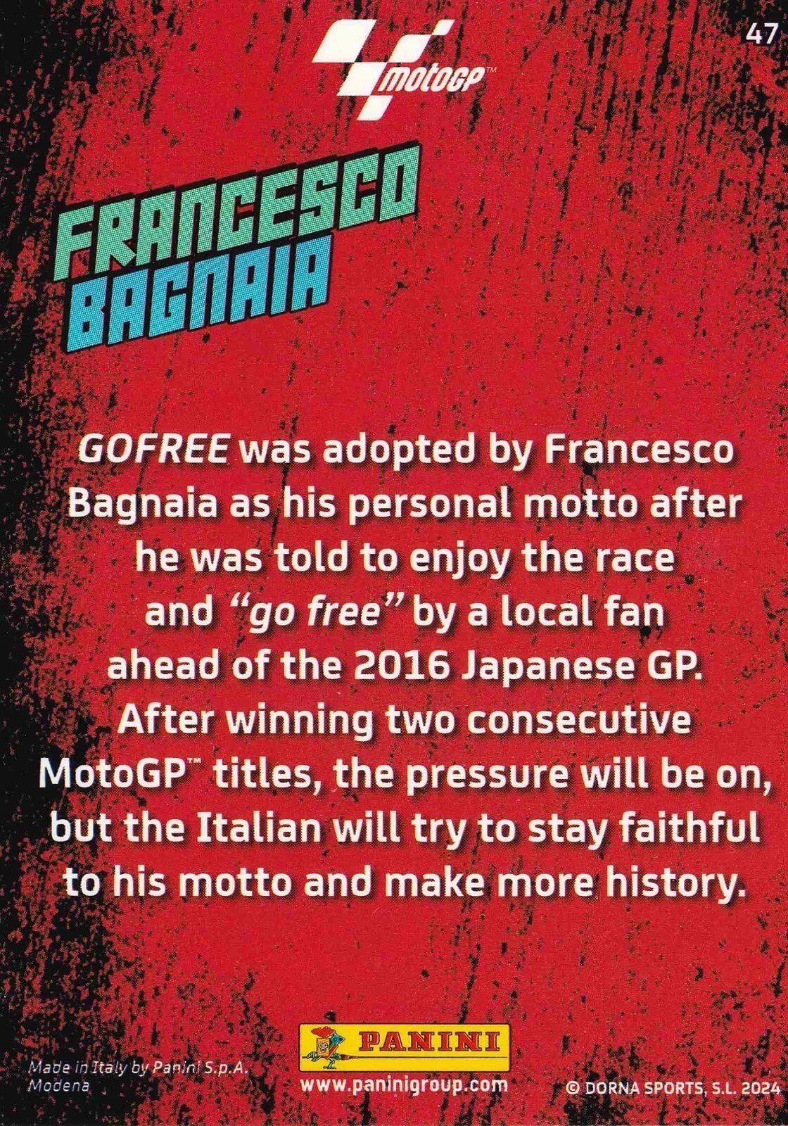 Francesco Bagnaia - Unstoppable - MotoGP 2024 75th Anniversary