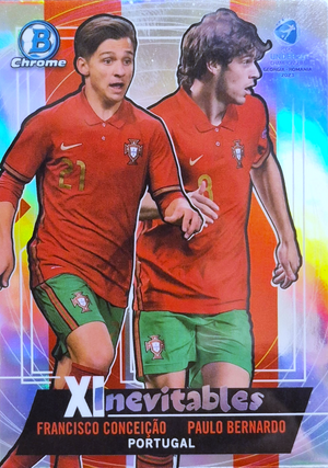 Francisco Conceição y Paulo Bernardo - XInevitables - Bowman Chrome UEFA Under 21 Championship Georgia y Romania 2023