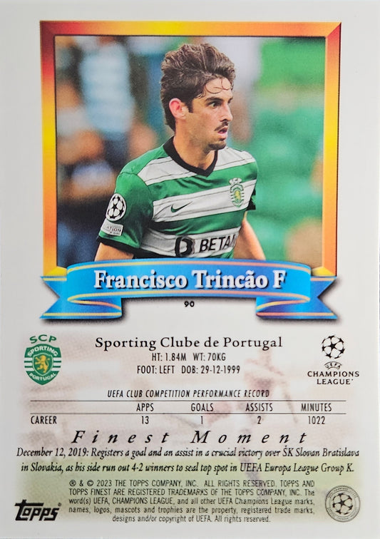 Francisco Trincão - Topps Finest Flashbacks UEFA Club Competitions 22/23